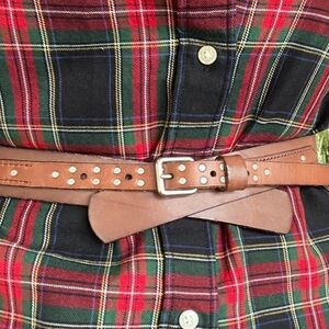 GAP Brown Leather Belt Size M Like New